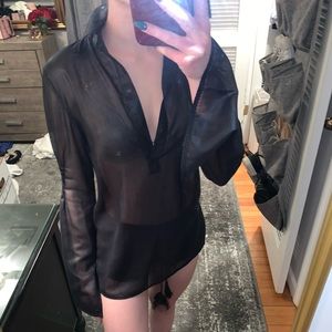 Sheer Black Long Sleeve